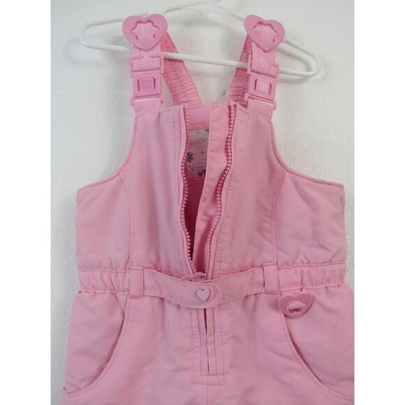 Wonderkids 24M Pink Snow Suit Heart Patches and Buckles Winter Warm Cozy - Picture 6 of 7